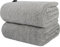 KinHwa 2er Pack Mikrofaser Handtuch, Mikrofaser Handtuch Haare, Bambuskohle Mikrofaser handtücher Lange Haare, Badetuch, flauschig und saugfähig, 50 x 100cm Grau