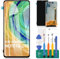 SRJTEK Ecran OLED pour Samsung Galaxy Note 10 Lite Ecran LCD Remplacement d'écran SM-N770F Numériseur Tactile Kit de réparation sans Cadre (Noir, avec Reconnaissance d'empreintes digitales)