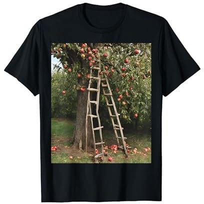 Apple Picking Ladder Tree T-Shirt