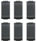 Pezzi 6 Interruttore Unipolare Grigio Antracite Serie Living Light Bticino L4001N
