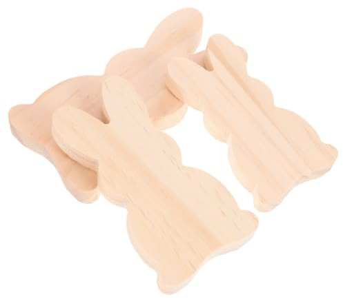 TOPPERFUN 3stücke Teiliges Ostern Hase Deko Aus Dichteboard Niedliche Tischdeko Für Festliche Anlässe Osterdekoration Für Fenster Schreibtisch Und Wohnräume