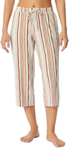 Schiesser Damen Schlafhose 3/4 lang-Mix + Relax Pyjamaunterteil, Multicolor 5_181193, 42