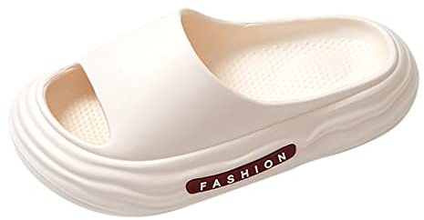 Generico Sandali Ciabatte Donna Donna Pianta Larga Pantofole Casual Leggere Antiscivolo Comode Pantofole Eva per Donna e Uomo Infradito Leopardate Donna Piedi Rete Letto (White, 40)