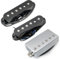 Musiclily Pro ST-60SE Alnico 5 Staggered Single Coil Tonabnehmer und Abgedeckter Humbucker HSS Hals Mitte Steg Pickup Set für Strat Style E-Gitarre, Schwarz