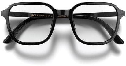 LONDON MOLE® Hollywood blaulichtschutzbrille | Coole quadratische blaue blocker | Antiaugenbelastung für bildschirme | Herren damen unisex | Federscharniere
