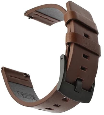 HUTBUVEAW Italia Olio Cinturino in Pelle for Diesel for Fossil for Timex for Armani for DW Cinturino A Sgancio Rapido Cinturino da Polso 18mm 20mm 22mm 24mm(Coffee BK,24mm)