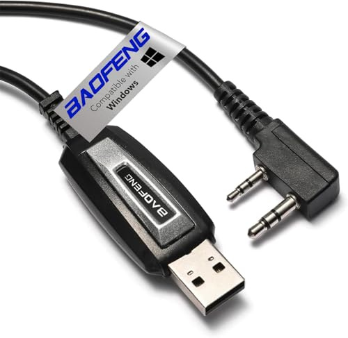BAOFENG Cable de programación USB CH340, compatible con radios Ham GMRS para BF-F8HP Pro 5RM GMRS UV-5G Plus F8TD F8GP UV-82 UV-82HP