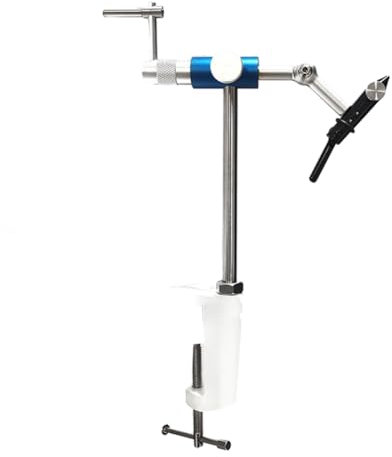 Yominerr Étau de de Mouches pour la Pêche, Rotatif, Réglable, en Alliage, pour Fabriquer des Leurres, des Fichiers, Outil de, Étau de Bureau pour de Mouches