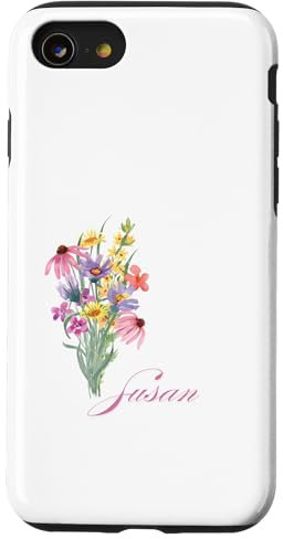 Susan personalized cute for her cottagecore wildflower Hülle für iPhone SE (2020) / 7 / 8