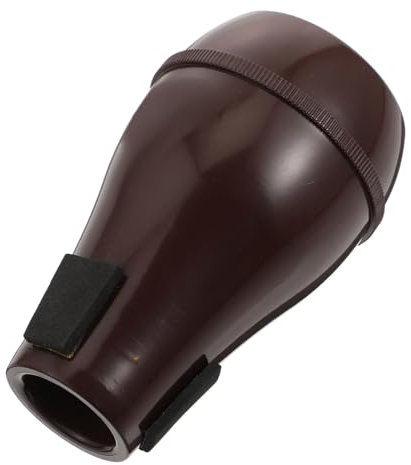HANABASS Dunkelroter Abs Trombonedämpfer Für Tenor Altposaune Halboffener Langlebiger Übungsdämpfer Geräuscharm Praktisches Blasinstrument-zubehör Für Ruhiges Spielen Und Melodien
