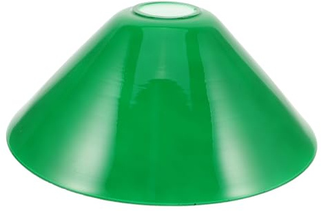 MOLUCKFU E27 Lampenschirm Aus Glas Dunkelgrün Vintage | Glas, Dunkelgrün, 24.70 X 24.70 X 9.90 cm, 1 X Lampenschirm, Glänzender Lampenschirm