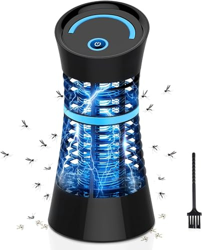 Smeeyo 20W Insect Killer, Electric Insect Fly Zapper Bug Zapper Mosquito Lamp with UV Light, No Toxic Chemicals, Effective for Reducing Flying Insects for Indoor Use，black