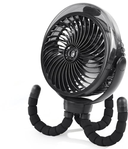 Ventilatore umidificatore portatile per animali domestici con treppiede regolabile - silenzioso adatto per cucce per cani, case per gatti, passeggini, uso domestico, auto e scenari di viaggio