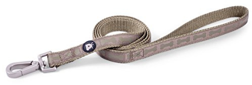 Petface Tonal Bones Print Dog Lead, Medium, Country Green