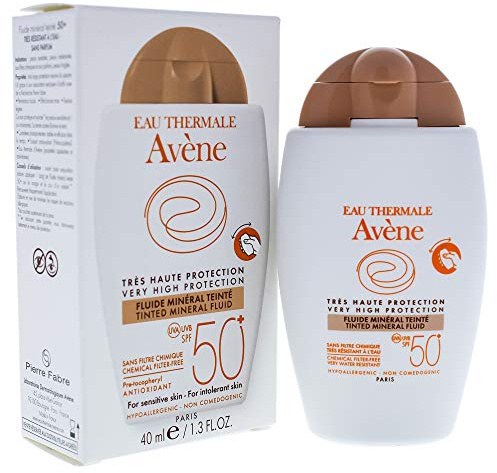 Tinted Mineral Fluid SPF 50 by Avene for Unisex - 1.3 oz Sunscreen