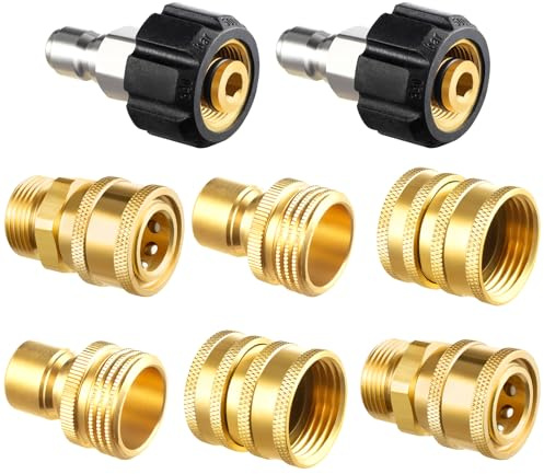 Twinkle Star Ensemble d'adaptateurs pour nettoyeur haute pression, kit de déconnexion rapide