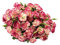 Rikyo Blumenstrauß aus künstlichen Seidennelken, 30,5 cm, Blumenstrauß und grüne Blätter, für Zuhause, Party, Braut, Hochzeit, Festival, Dekoration, mit 10 Stück pro Strauß (roter Rand, weiß)
