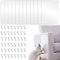 12 Stück Transparenten Katzen Kratzschutz Folien, 0,25 mm dick,Selbstklebender Anti-Katzen-Kratz-Aufkleber schmutzabweisend, Katze Kratzschutz mit 48 Nagel, Kratzpads für Sofawandtür und Möbel