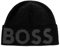BOSS Herren Mütze Strickmütze Lamico Hat, Farbe:Schwarz, Artikel:-001 Black