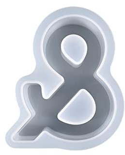 BYNYXI Molde de silicona grande con letras 3D, para manualidades, silicona, alfabeto, resina epoxi, formas de letras, resina, molde de resina epoxi, molde para tartas para manualidades, decoración,