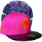 Capiche [99+ Designs] Chapeau Rose pour Hommes, Death Plague, Dracula, Steampunk, Casquette de Gamer, néon, médecin peste, chapelier Fou, néon Rose, Baseball avec Bord métallique Noir, Rave