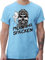T-Shirt Herren - Sprüche Statement - Moin Ihr Spacken Totenkopf Norddeutsch Geschenke - XL - Hellblau - lustige Tshirts für männer Shirts mit Aufschrift Skull t - Shirt Tshirt Statements Scull