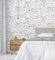 GAULAN 453171 - Papel Pintado vinílico Lavable Efecto ladrillo Vintage Blanco y Gris Relieve 3D para Pared salón Cocina baño Comedor - Rollo de 10 m x 0,53 m