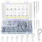 250 Stk Splinte Sortiment: 110 Stk Federstecker + 140 Stk R-Clips, Sicherheitssplinte, Sicherungssplinte, Federsplinte, Metallsplinte Cotter Pins für Automechaniker Wohnmobile (250 Stück - R und I)