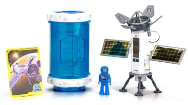 SILVERLIT - Astropod - Die Kommunikationsstation - Thema Universum und Raum - Konstruktion und Erfahrungen - Weltraumspielzeug für Kinder - Ab 6 Jahren