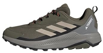 adidas Uomo Terrex Anylander Hiking Shoes, Olive Strata/Wonder Beige/Core Black, 46 2/3 EU