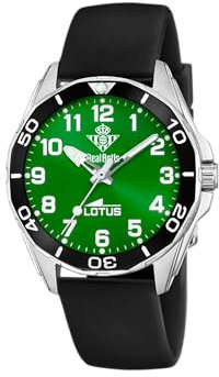 Lotus Real Betis 18942/1 Uhr Saison 2023/2024 - Edelstahlgehäuse, Analog für Frauen und Kinder