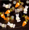 Sunshine smile Lichterkette Ostern,Karotte Lichterkette Osterdekoration,Oster Lichterkette, Osterdekoration Hase Karotte Lichterkette,Warmweiß Kaninchen Hase Kupferdraht, Kugel Lichterkette Bunt