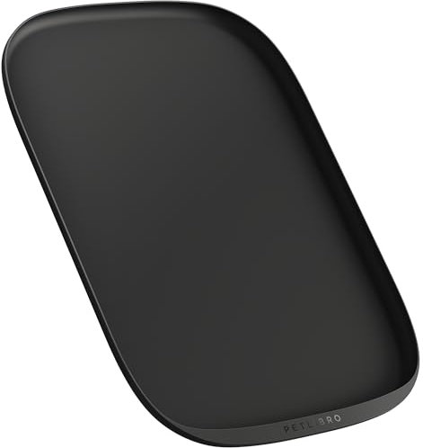 PETLIBRO Dog Food Mat, Silicone Non-Slip Waterproof Cat Food Mat for Feeder & Fountain & Bowl, Dog Bowl Mats with Raised Edge Spill Protection Floor, Extra Large Cove Feeding Mat for Pet 22''x16.5''