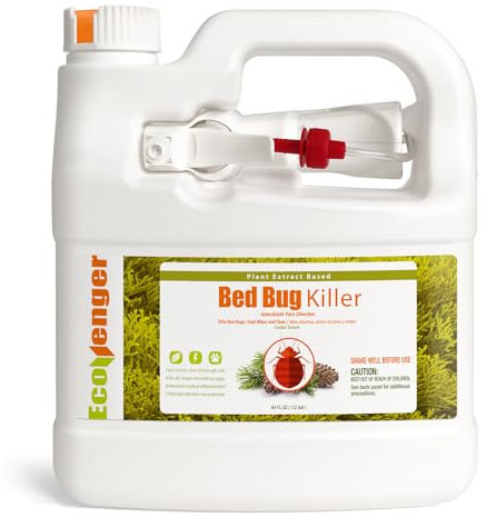 EcoVenger Bed Bug Killer Spray (1920ml), 100% Kill Efficacy, Bedbugs & Mites, Kills Eggs & The Resistant, Lasting Protection, USDA BIO-Certified, Plant Extract Based & Non-Toxic, Child & Pet Safe