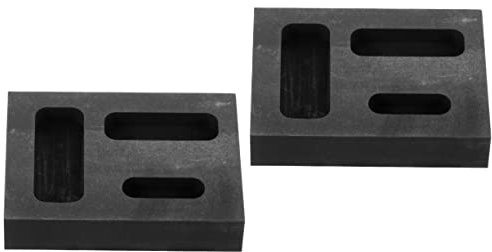 Lurrose 2stücke Graphit Schmelzform Für Metallschmuck Gussform Langlebig Und Hitzebeständig Zum Schmelzen Von Silber