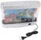 ciciglow Künstliches Aquarium, Small-Aquarium, Künstliches Aquarium, Dekorative Lampe, Künstliches Aquarium, Aquarium-Lampe, Weißes Licht, Tastensteuerung für Kinder,