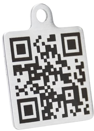 WIENS3D Schlüsselanhänger mit QR-CODE Personalisiert mit Wunschtext für Stempeluhr Gepäckanhänger Namensschild Notfallkontakt Werbeartikel Marketing Adresse