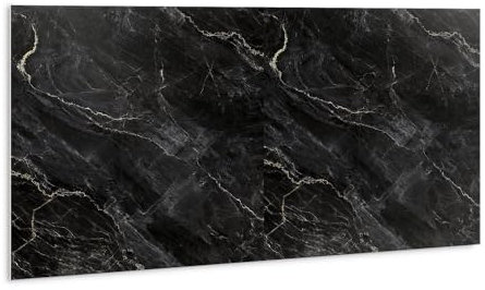 Tulup 100x50cm Imperméable Panneaux Muraux Salle de bains Adhesive PVC Autocollants pour la Cuisine - Marbre foncé