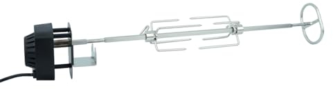 SANTOS motorisierter magnetischer Drehspieß - passend für Napoleon Rogue 365, Freestyle - Gasgrill-Rotisserie - 2 Laufrichtungen - 220-240V AC 50Hz