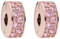 Annmors 925 Sterling Silber Bead Charms Europäische Armbänder und Halskette Light Pink Clip Stopper Perlen mit Zirkonia,Weihnachten,Valentinstag,Muttertag,Geschenkanhänger für Frauen und Mädchen