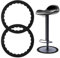 YYTECH 2pièces Anneau de Protection des Pieds de Tabouret de Bar, Antidérapante Housse Silicone pour Tabouret, pour 37 à 42cm Base Ronde, Protections de Sol pour chaises sans Bruit et sans Usure