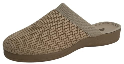 J. Ruiz calzados JR Zapatillas de Casa Mujer Verano - Fabricado en España (Beige, Sistema tallas calzado EU, Adulto, Mujer, Números, mediano, 36)