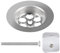 70mm Kitchen Sink Waste Basket Replacement Old Style Poly Plug Strainer with Screw Fits Standard Basin Drains Leak-Proof Bath Sink Drain Cover