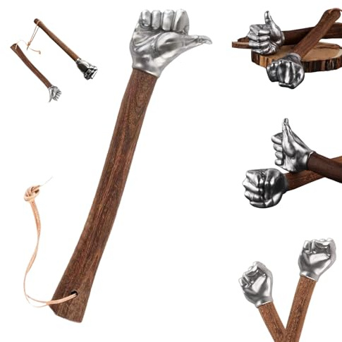 Marteau de poing 2025 en acier inoxydable de 1 kg avec poignée en bois massif pour le camping en plein air, artisanat polyvalent et outils de matériel, également un bon choix de cadeau pour les