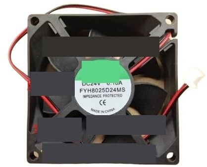 ZGGOZDH Ventilador de refrigeración para Servidor 2 Cables FYH8025D24MS, 24 V CC, 0,18 A, 80 x 25 mm