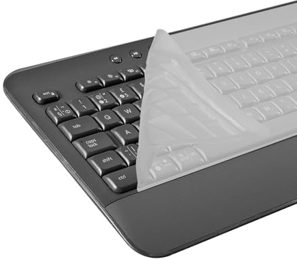 kwmobile Keyboard Cover Compatible with Logitech K650 - Keyboard Cover US English QWERTY - Transparent