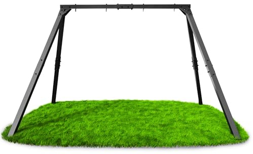 K-Sport: Doppelschaukel Gestell (Metall) I Schaukelgestell bis 300kg belastbar I Outdoor Schaukel I Schaukelgerüst inkl. Bodenanker I Made in EU I Gestell für Nestschaukel & Hollywoodschaukel