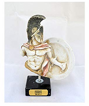 Léonidas Spartan King Sculpture Statue de torse