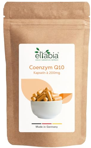 Coenzym Q10 Kapseln 200 Stück | 200mg Hochdosiert Premium Ubiquinon | Vegan aus pflanzlicher Fermentation