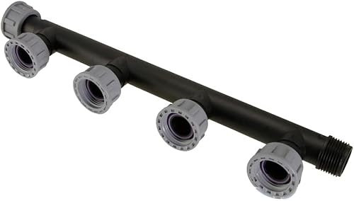 Suinga. TE COLECTOR DE RIEGO 1 para 4 o 5 electrovalvulas de jardin